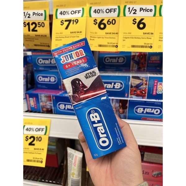 Kem đánh răng Oral-B Kids mẫu bé trai, bé gái