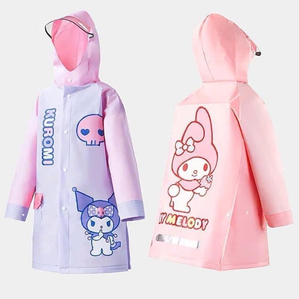Áo mưa Sanrio 3 mẫu Kuromi, Cinnamoroll, My Melody