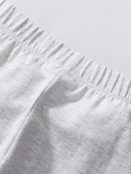 Bộ cotton mẫu tiên cá áo hồng quần legging màu ghi hãng Little Maven