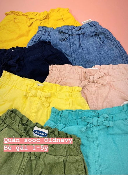 Quần short thô Old Navy bé gái 5 màu