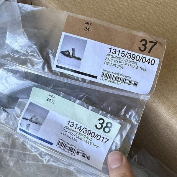 Sục da mũi nhọn đinh tán Lefties 2 màu xanh, đen