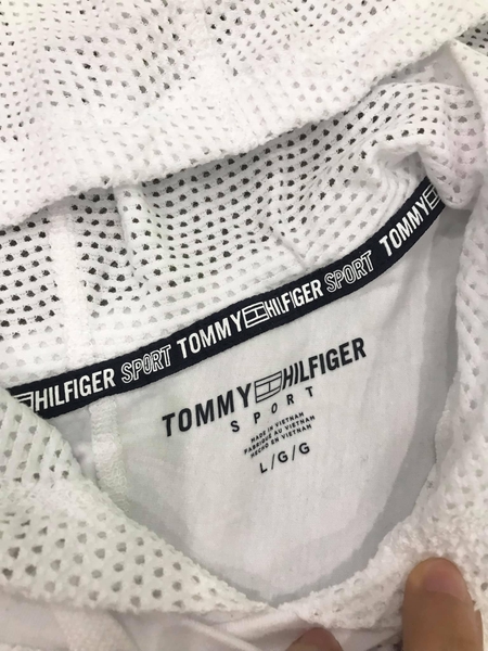 Áo hoodie lưới dài tay Tommy Hilfiger 3 màu đen, trắng, hồng