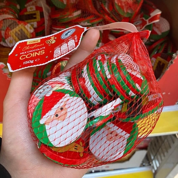 Túi socola đồng tiền Úc Noel