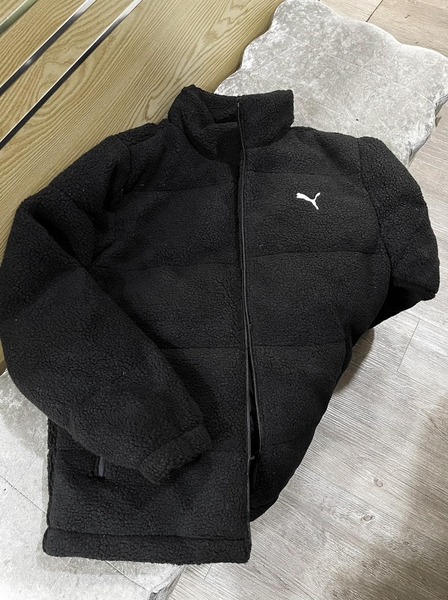 Áo khoác lông dáng phao hãng Puma 2 màu đen, trắng