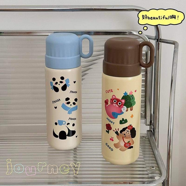 Bình giữ nhiệt inox SUS316 500ml kèm cốc 4 mẫu