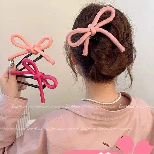 Set 3 kẹp nơ 4 màu