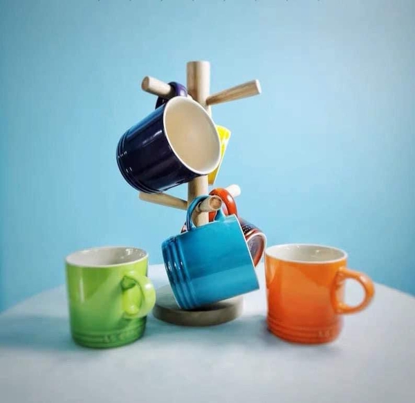 Set 6 cốc sứ sắc màu hãng Le Creuset