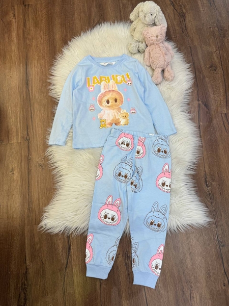 Bộ cotton dài tay hãng H&M 6 mẫu Kuromi và Labubu thu đông 2024