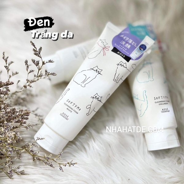 Sữa rửa mặt Nhật Kose Softymo Cleansing 3 màu