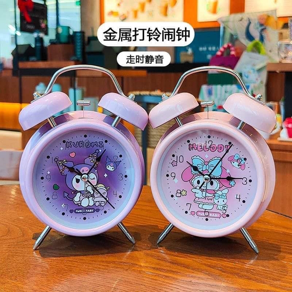 Đồng hồ báo thức 3 mẫu Melody, Kuromi, Pompom
