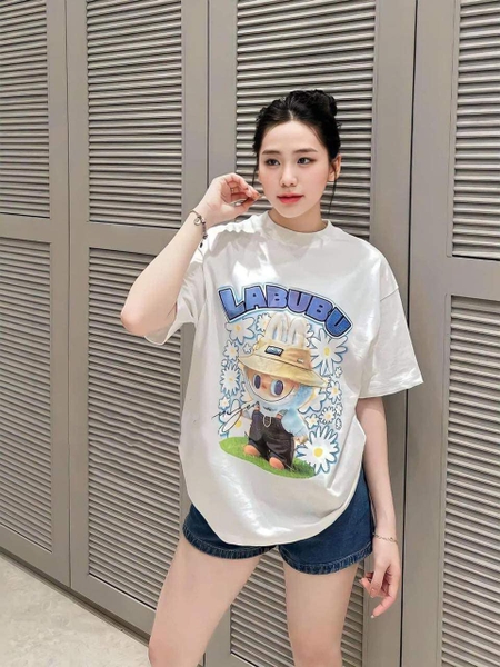 Áo phông cotton cộc tay Labubu 7 mẫu cho NGƯỜI LỚN
