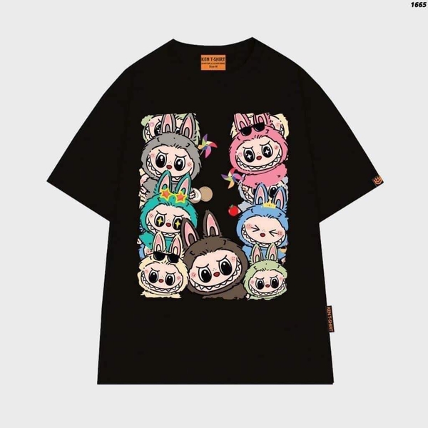 Áo phông cotton cộc tay Labubu 7 mẫu cho NGƯỜI LỚN