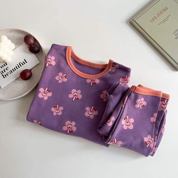 Bộ cotton xuất Hàn dài tay 22 mẫu cho bé