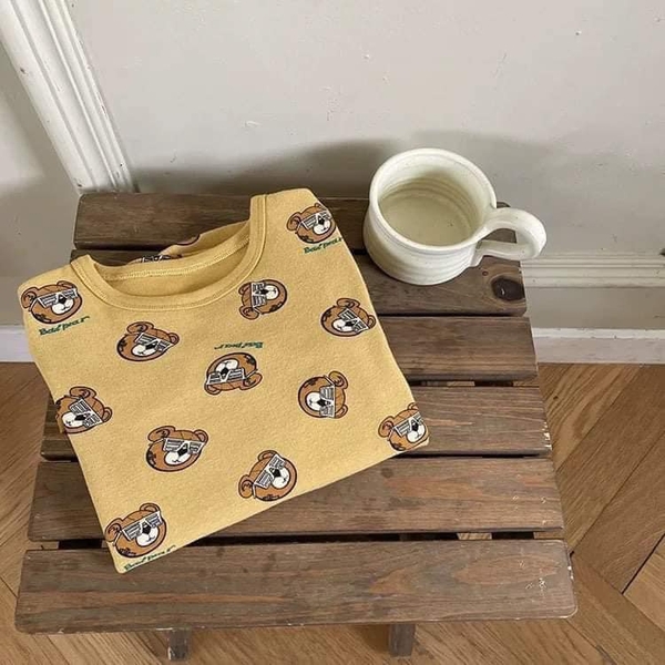 Bộ cotton xuất Hàn dài tay 22 mẫu cho bé