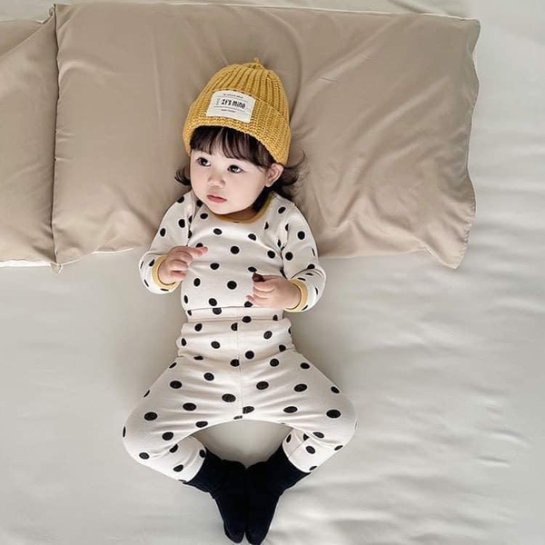 Bộ cotton xuất Hàn dài tay 22 mẫu cho bé