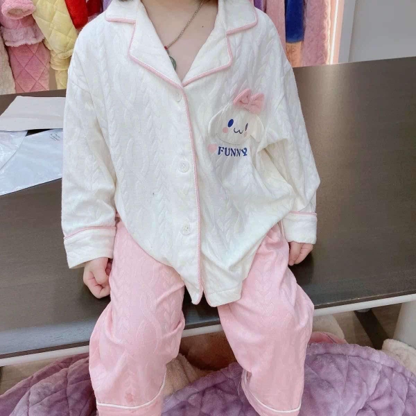 Bộ pyjamas Cinnamoroll dài tay 3 màu trắng, hồng, xanh cho bé