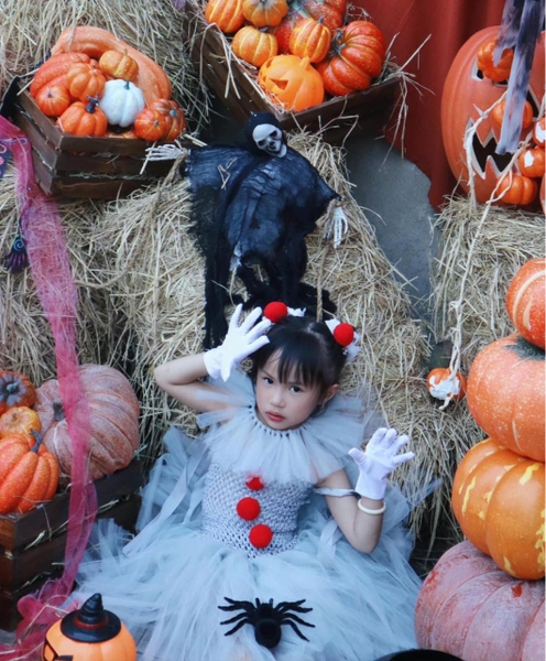 Set váy voan hóa trang Halloween chú hề Pennywise 4 chi tiết