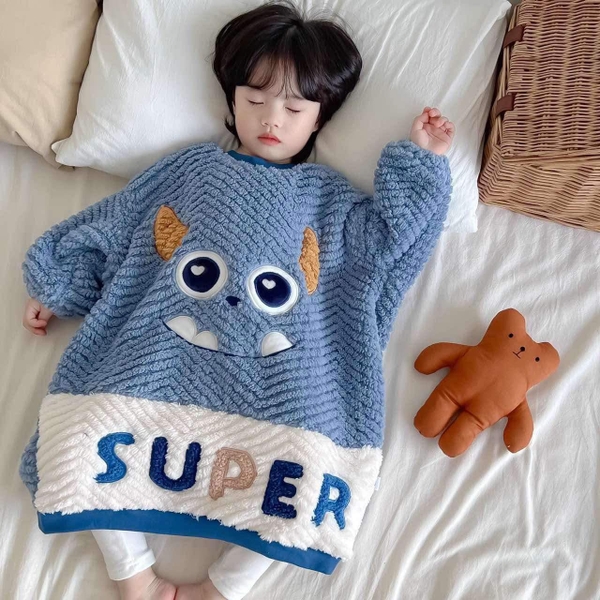 Túi ngủ bông thu đông 4 mẫu Lợn hồng, gấu vàng, Monster