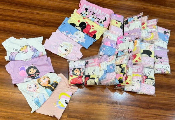 Áo cotton H&M dài tay mẫu Elsa Anna, Minnie, Unicorn...