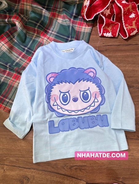 Áo phông dài tay cotton Labubu 6 mẫu cho bé