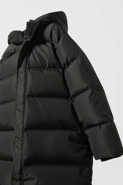 Áo khoác phao parka Zara dáng dài dư xịn 2 màu đen, xanh rêu