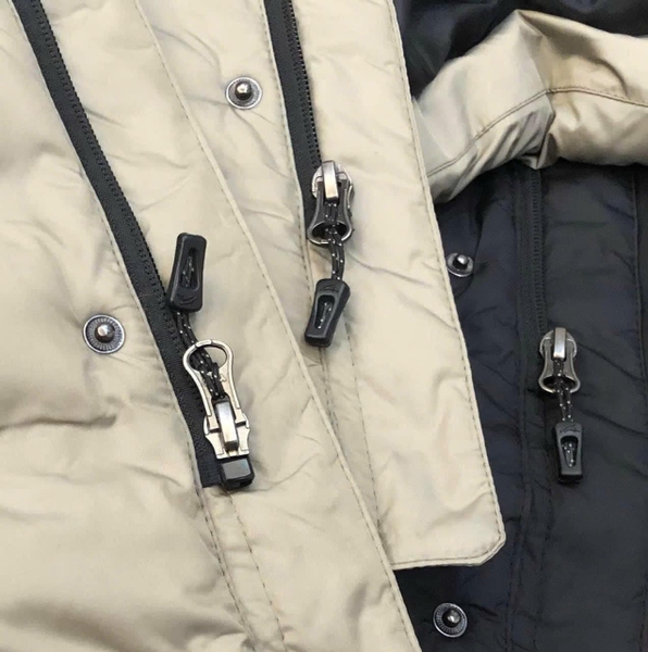 Áo khoác phao parka Zara dáng dài dư xịn 2 màu đen, xanh rêu