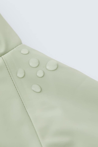 Áo khoác raincoat Zara baby kéo khóa có mũ màu xanh