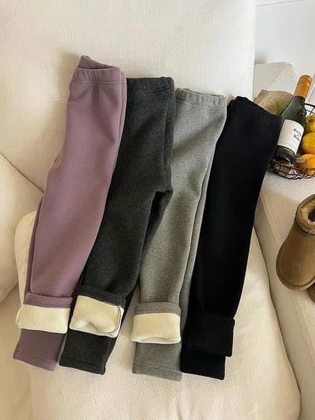 Quần legging lót nỉ AMBB 6 màu cho bé