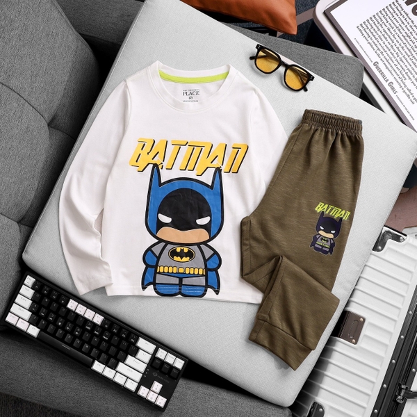Set bộ cotton dài tay hãng Place bé trai nhiều mẫu