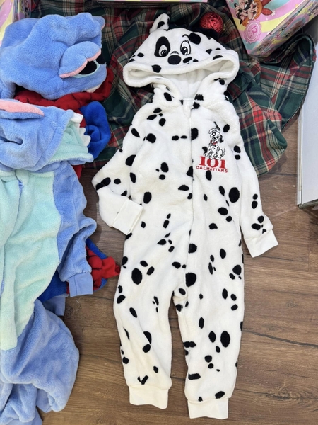 Body lông Primark dư xịn mẫu Chó đốm, gấu Pooh, Spiderman, Stich