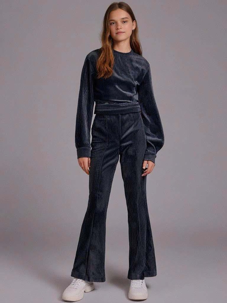 Bộ nhung dài tay Wonder Nation 4 màu hồng, tím, xanh, đen