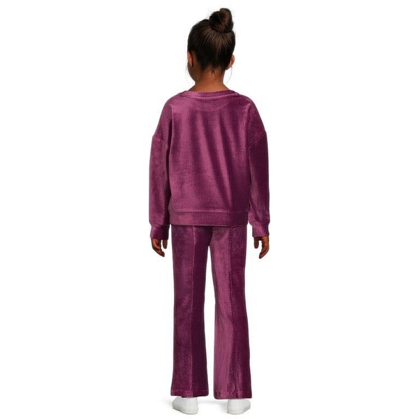 Bộ nhung dài tay Wonder Nation 4 màu hồng, tím, xanh, đen