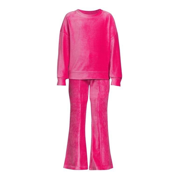 Bộ nhung dài tay Wonder Nation 4 màu hồng, tím, xanh, đen