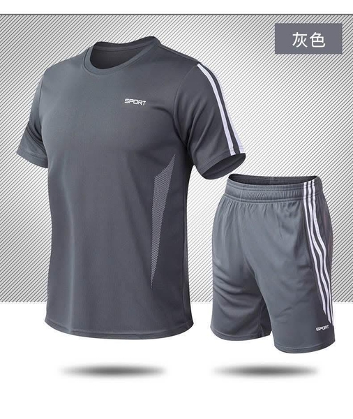 Bộ thể thao Sport nam 3 màu đen, trắng, ghi