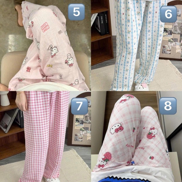 Quần suông đũi xốp mỏng cạp chun 26 mẫu cho nữ