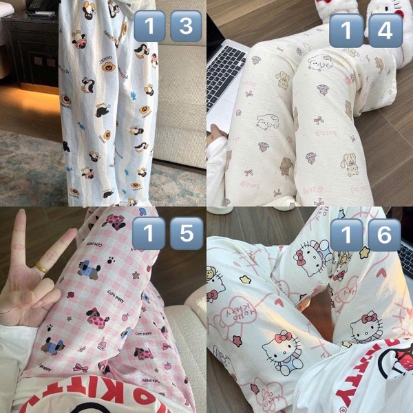 Quần suông đũi xốp mỏng cạp chun 26 mẫu cho nữ