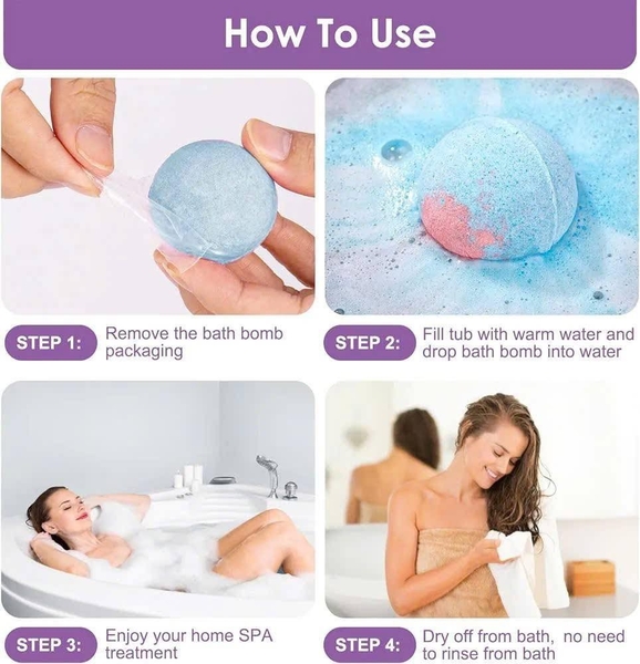 Hộp 12 viên tắm bồn Luxury Adub Adieu Hand Crafted Bath Bombs