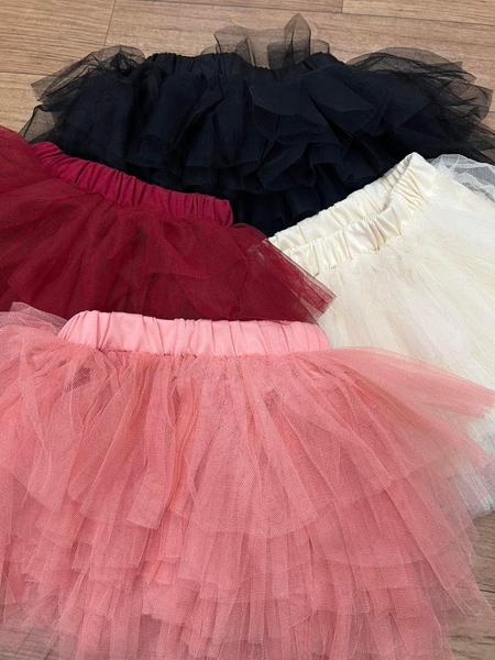 Chân váy tutu voan tầng dáng ngắn 6 màu