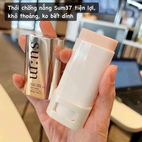 Kem chống nắng Su:m37 dạng thanh Sun-away Velvet Sun Stick SPF50+/PA++++ 18g