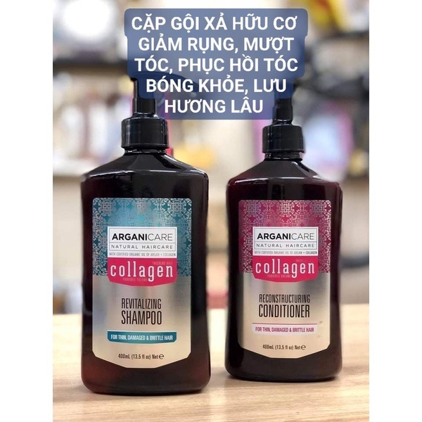 Cặp dầu gội và xả Argani Care 400ml