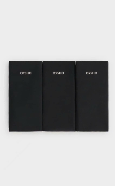 Set 3 quần chip đúc su màu ĐEN Nhật OYSHO