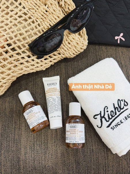 Set Kiehl's 3 món mini sữa rửa mặt + 2 toner