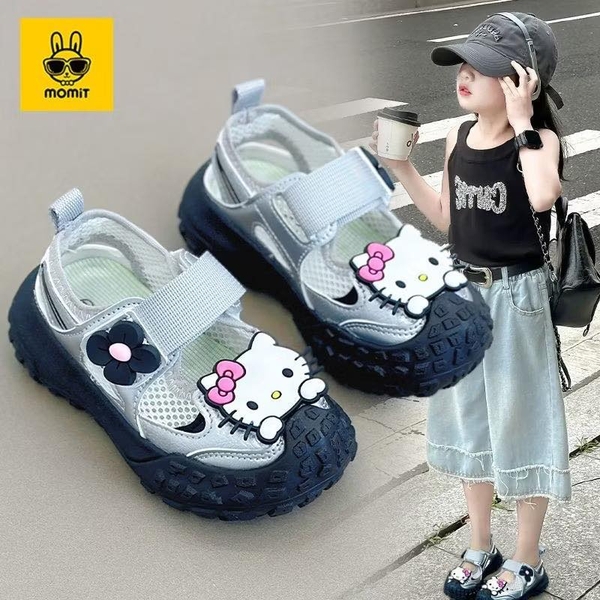 Giày thoáng khí quai dán Hello Kitty