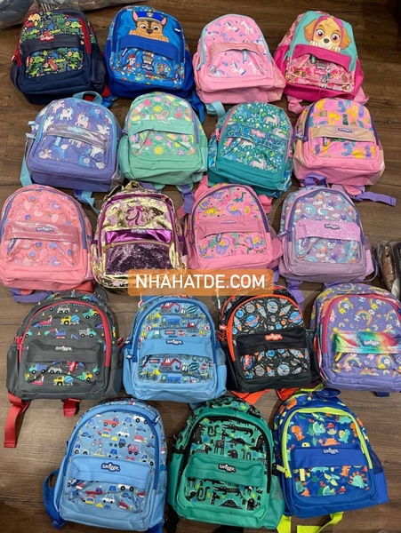 Balo Smiggle mầm non size 26x21cm nhiều mẫu cho bé