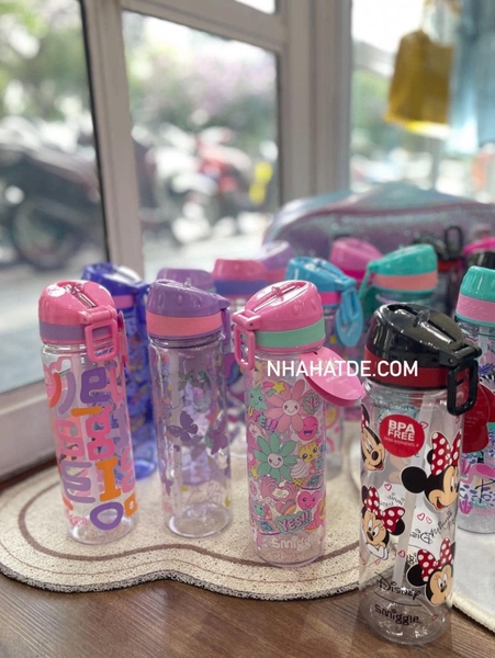 Bình nước nhựa TO 750ml hãng SMIGGLE nhiều mẫu cho bé