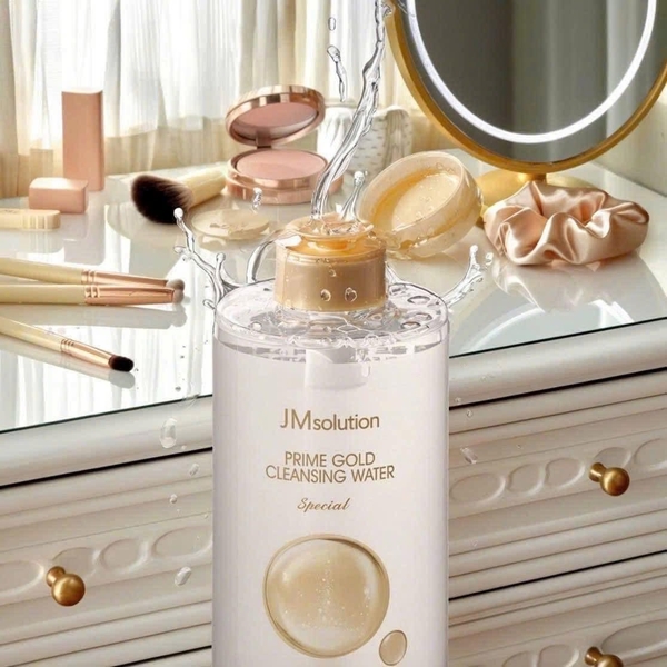Nước tẩy trang JMsolutions 850ml Prime Gold Special nắp nhấn