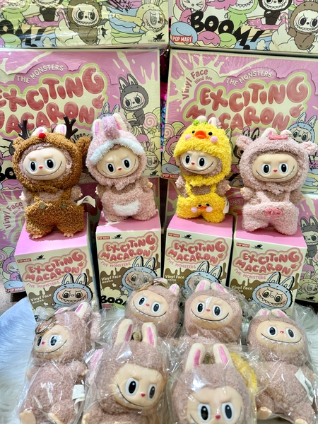 Móc khoá Labubu size 17cm kèm quần áo 5 mẫu