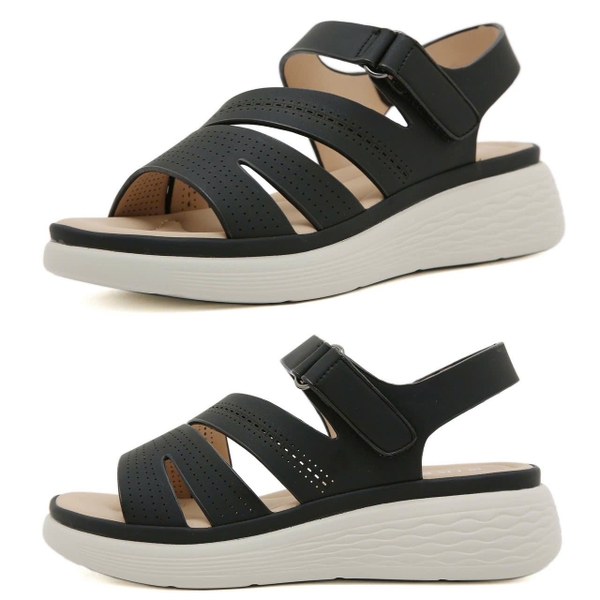 Sandal Siketu da PU siêu nhẹ 3 màu đen, xanh mint, be