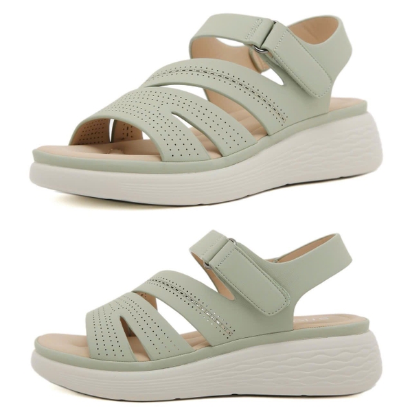 Sandal Siketu da PU siêu nhẹ 3 màu đen, xanh mint, be