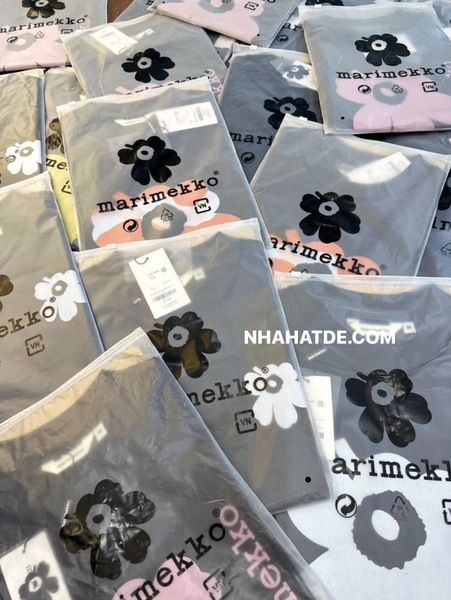 Áo phông cộc tay nhiều hình xuất Hàn Marimekko cho nữ